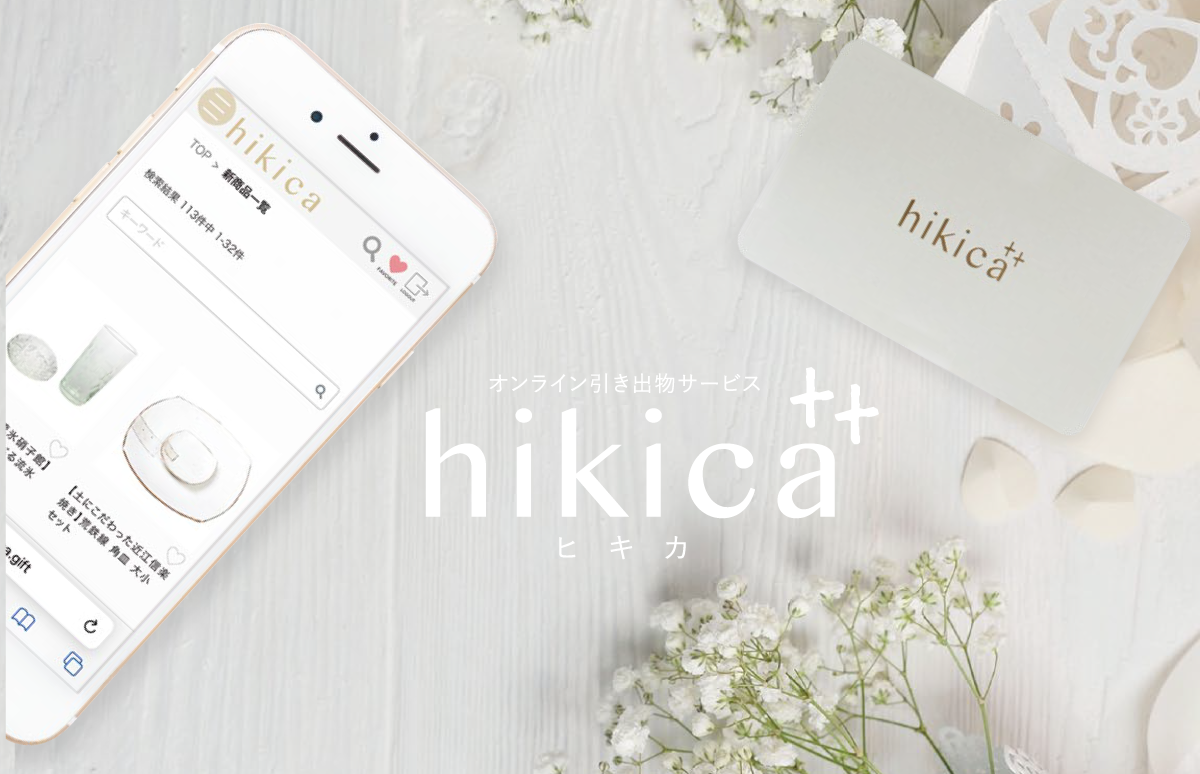 【ギフト業界初！カップル毎にデザインできるギフトカード】オンライン引出物 hikica「ヒキカ」2022年6月リリース！