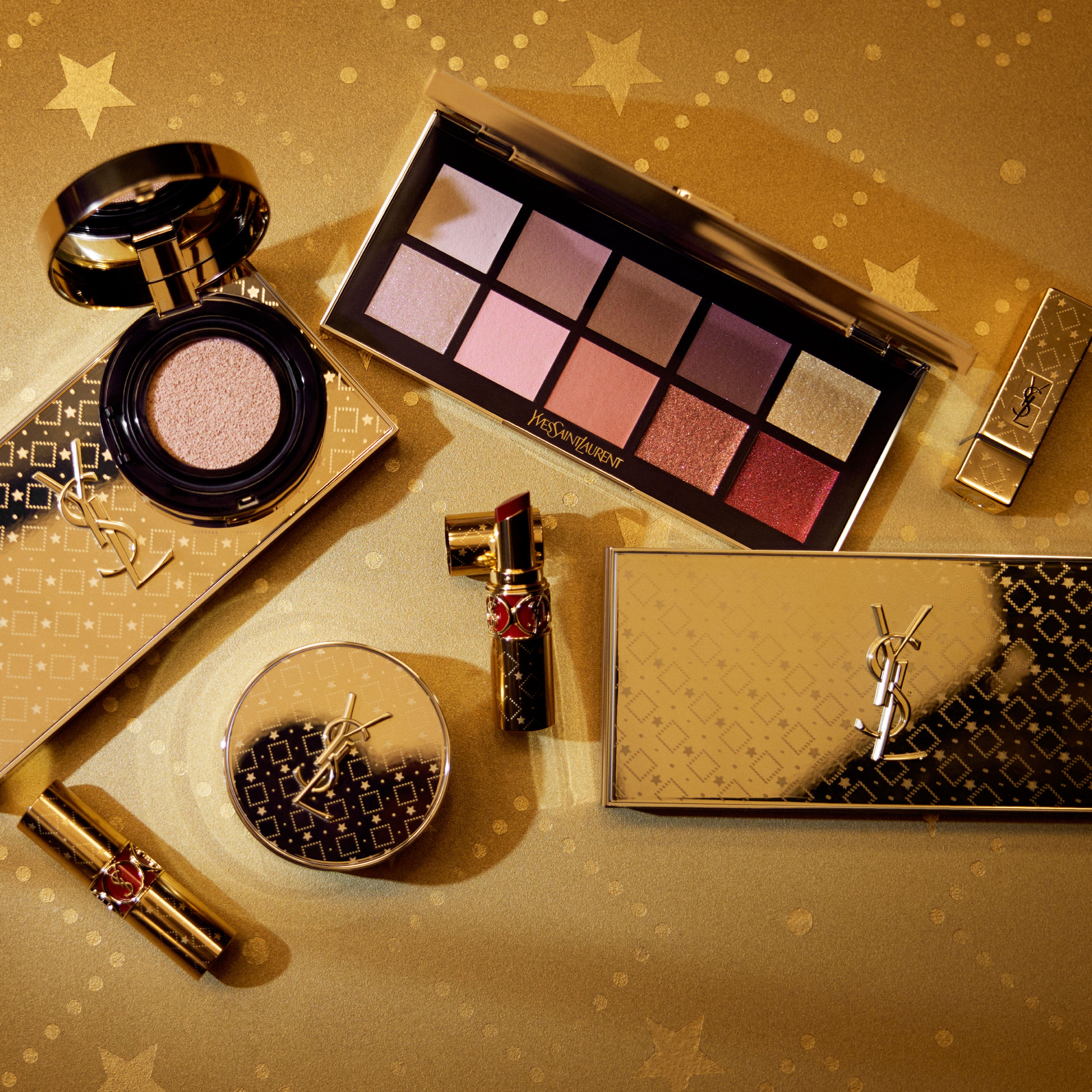 【YSL BEAUTY】2022年クリスマス第一弾！アイコニックなゴールド＆スターをモチーフにモロッカンスタイルをミックスしたノエルルックが限定登場！