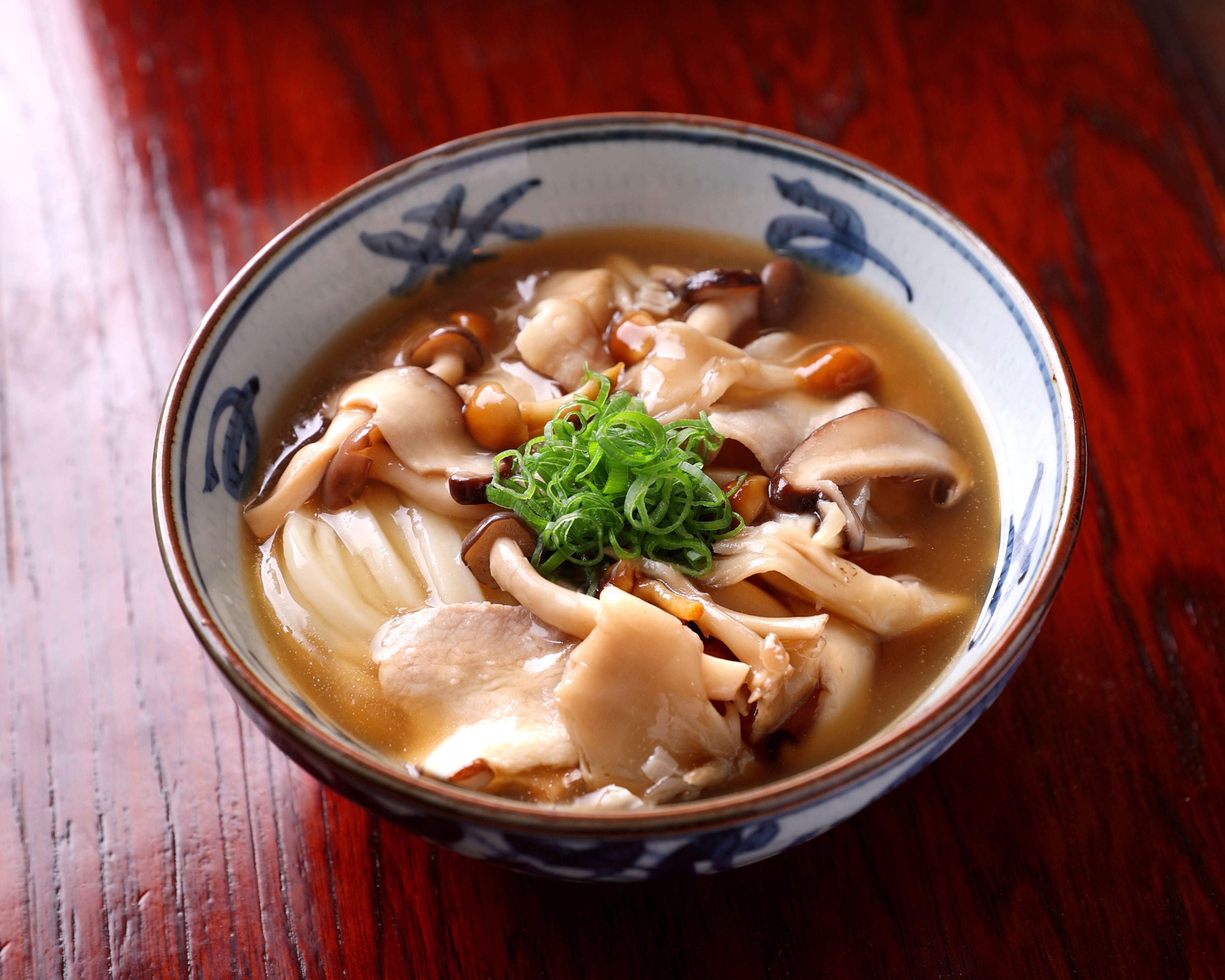 豚肉と4種きのこのあんかけうどん