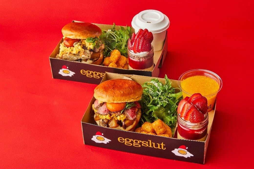 LA発、卵料理専⾨店「eggslut （エッグスラット）」冬の贅沢、1年のご褒美にクリスマスホリデーボックス12月1日（木）新発売