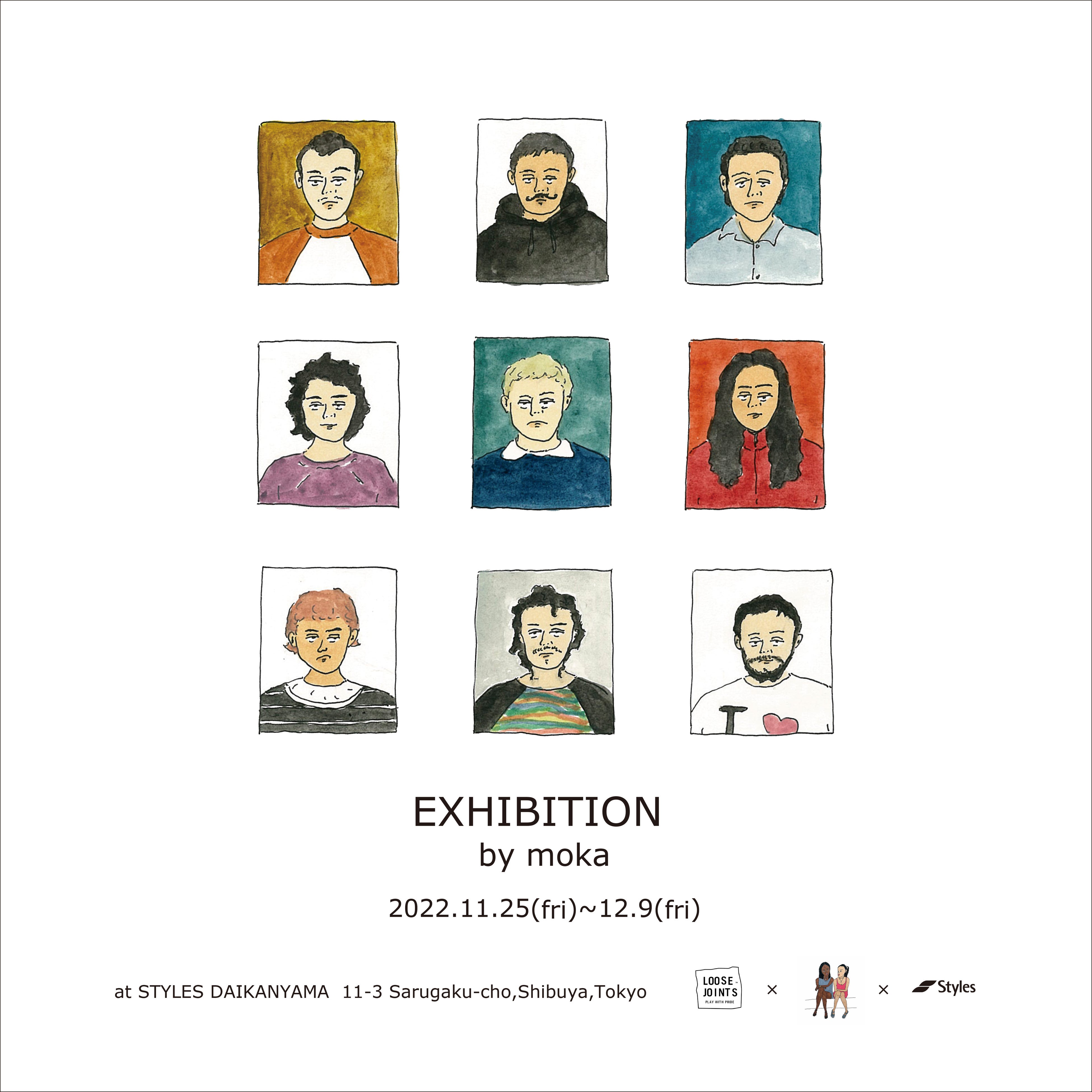 Styles代官山にて、イラストレーターmokaによる「EXHIBITION by moka」を開催。