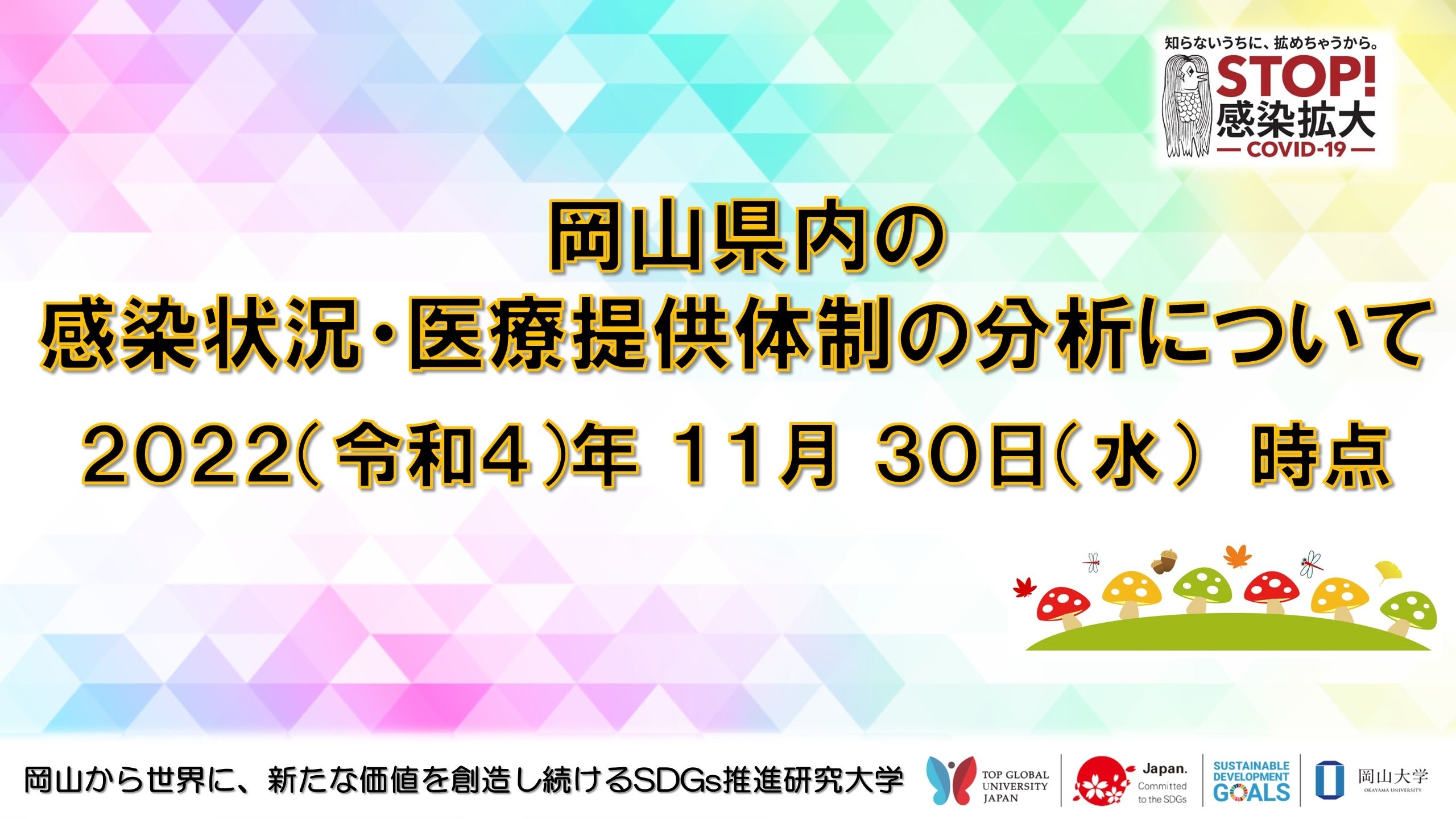 【岡山大学】岡山県内の感染状況・医療提供体制の分析について（2022年11月30日時点）