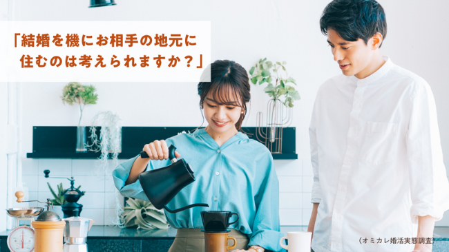 【結婚を機にお相手の地元に住むのは考えられますか？】前向きな回答が最も多かったのは20代男性。81％が「考えられる」と回答！（オミカレ婚活実態調査）