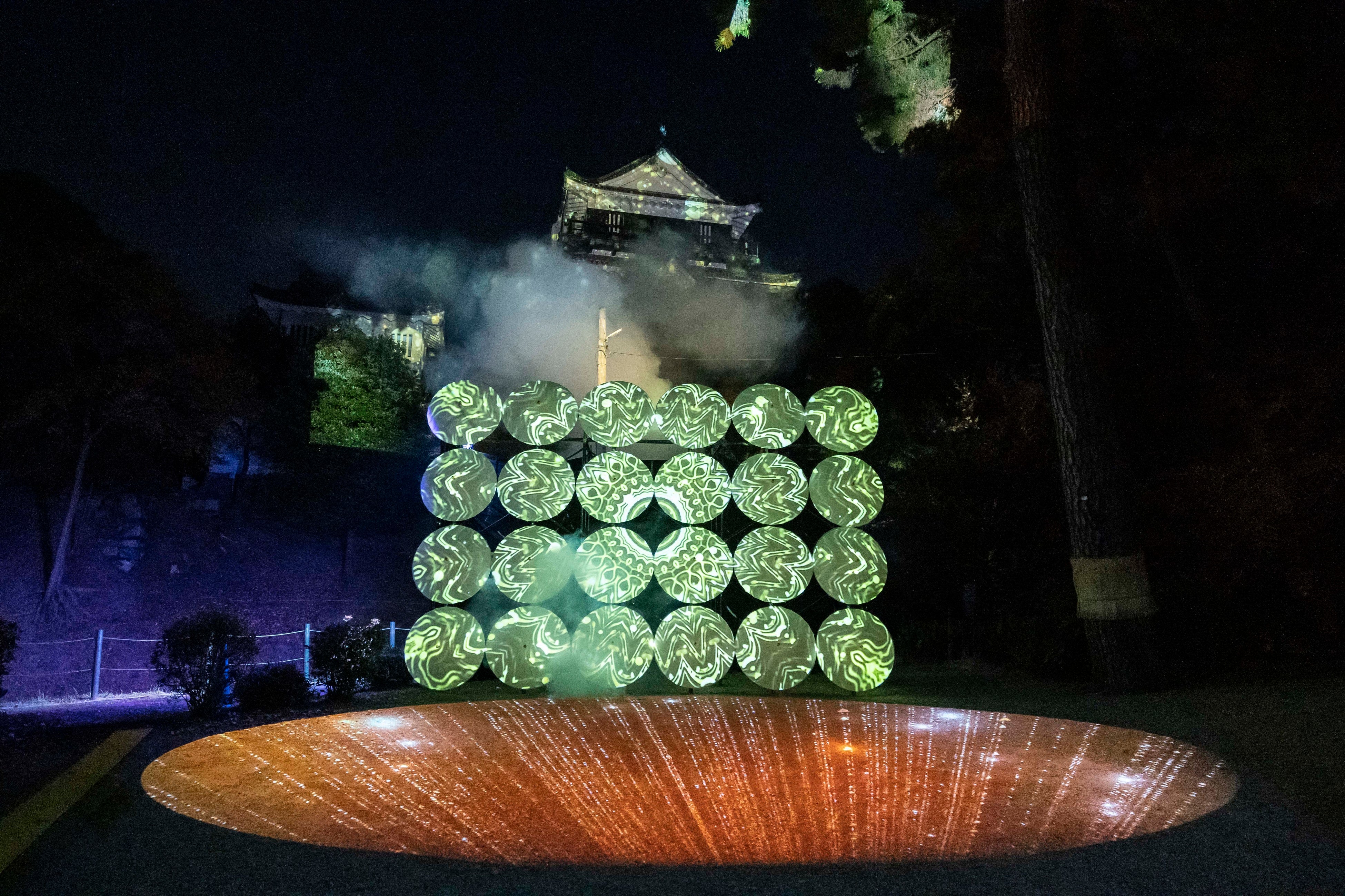 「岡崎公園デジタルライトアップ」開催風景