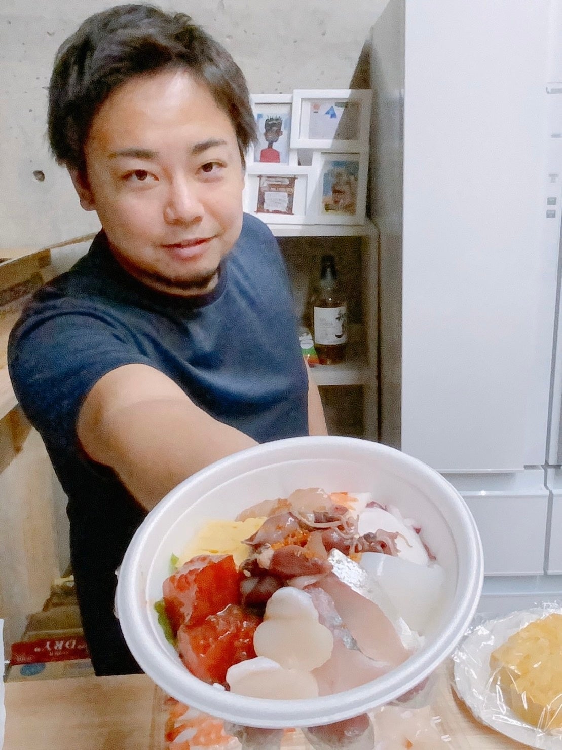 まかない海鮮丼を作り始めたころのかきだ。原点。