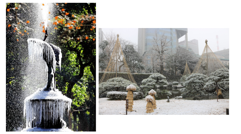 (写真左：東京大回廊写真コンテスト受賞作品 羽田修「輝きは一瞬」)