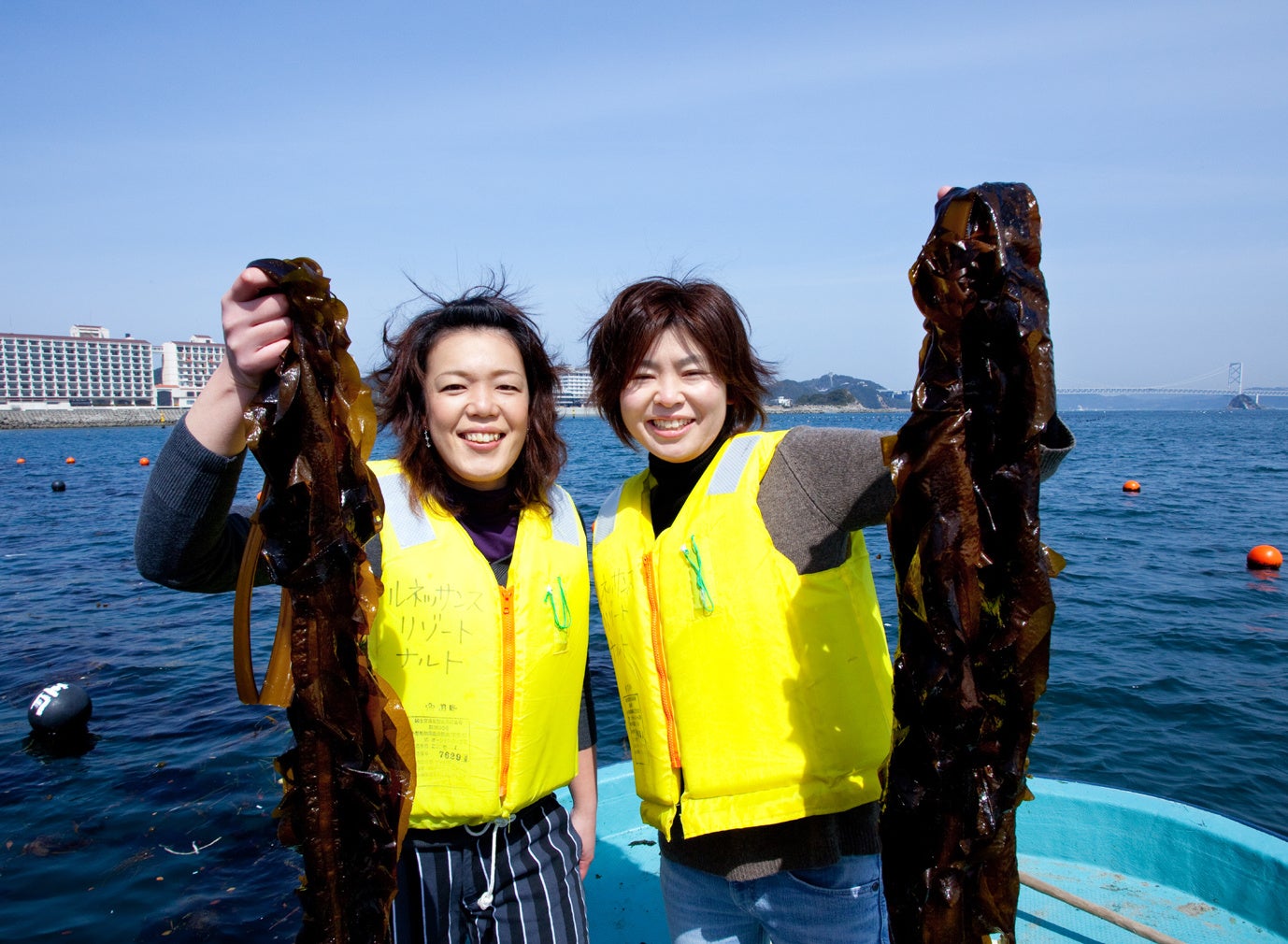 大きなわかめにびっくり！