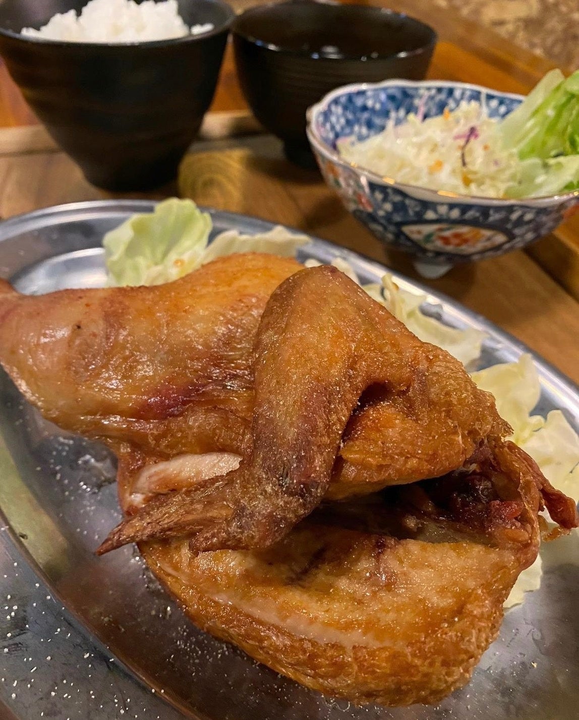 沖縄県内初 本格【雛鳥の半身揚げ】が上陸