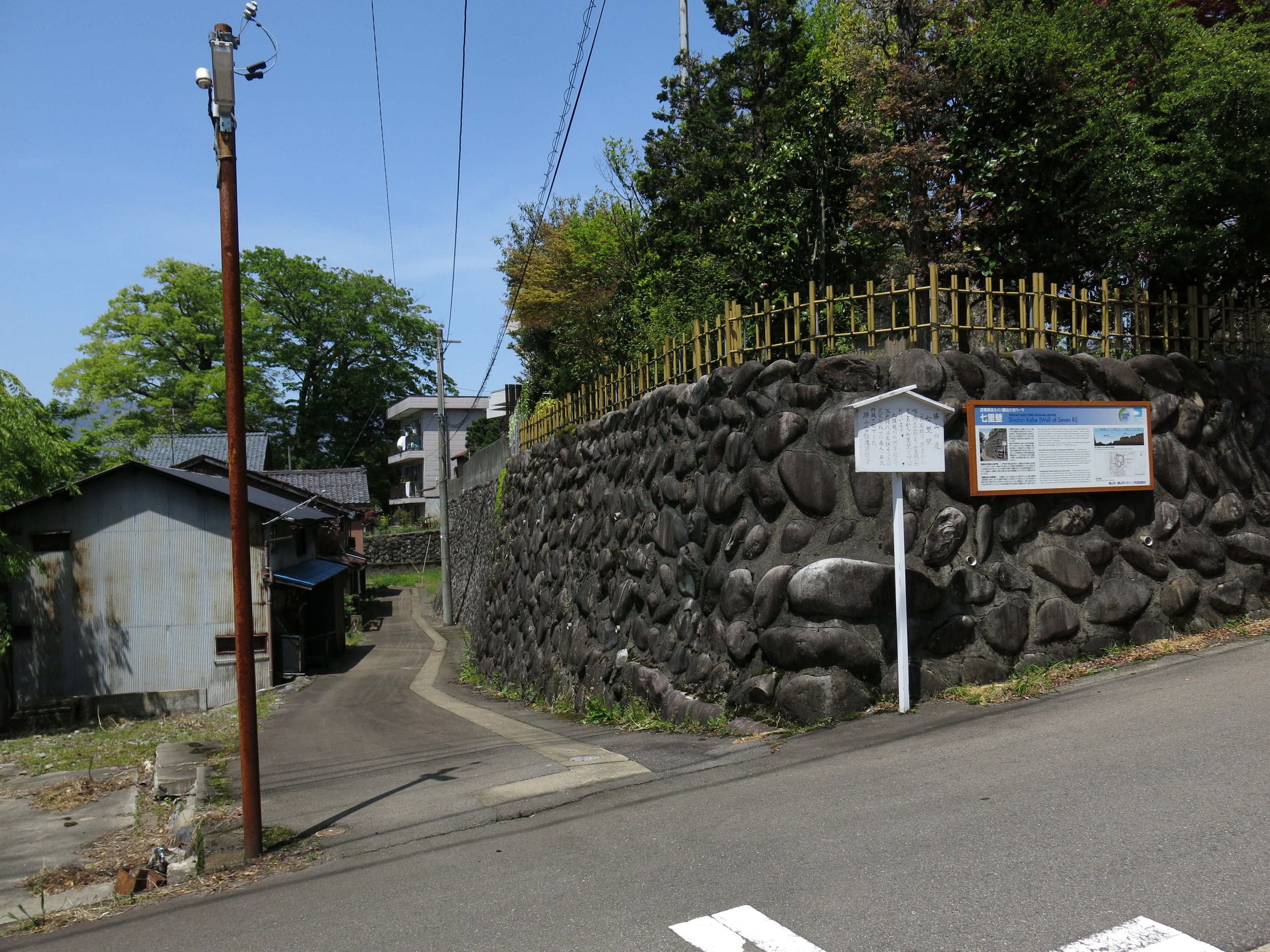 武家と町屋・寺院を区割りする七里壁