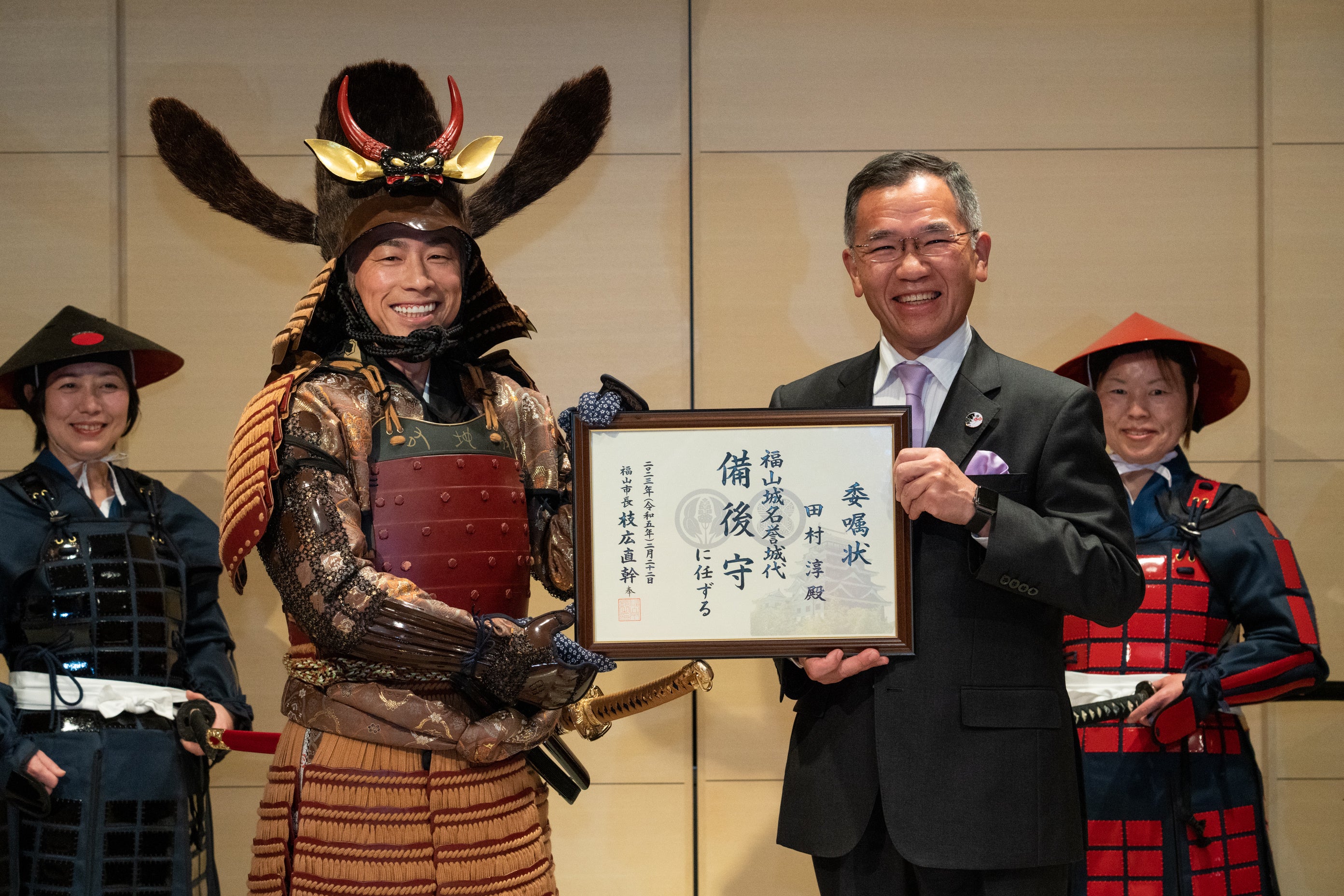 田村淳が福山城の名誉城代に！“城好き”ならではの視点で魅力アピール