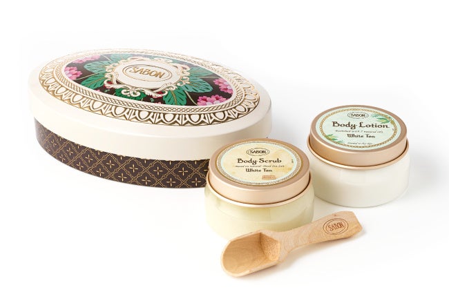 SABON『オーバルボディケアデュオ ホワイトティー』5,940円（税込）