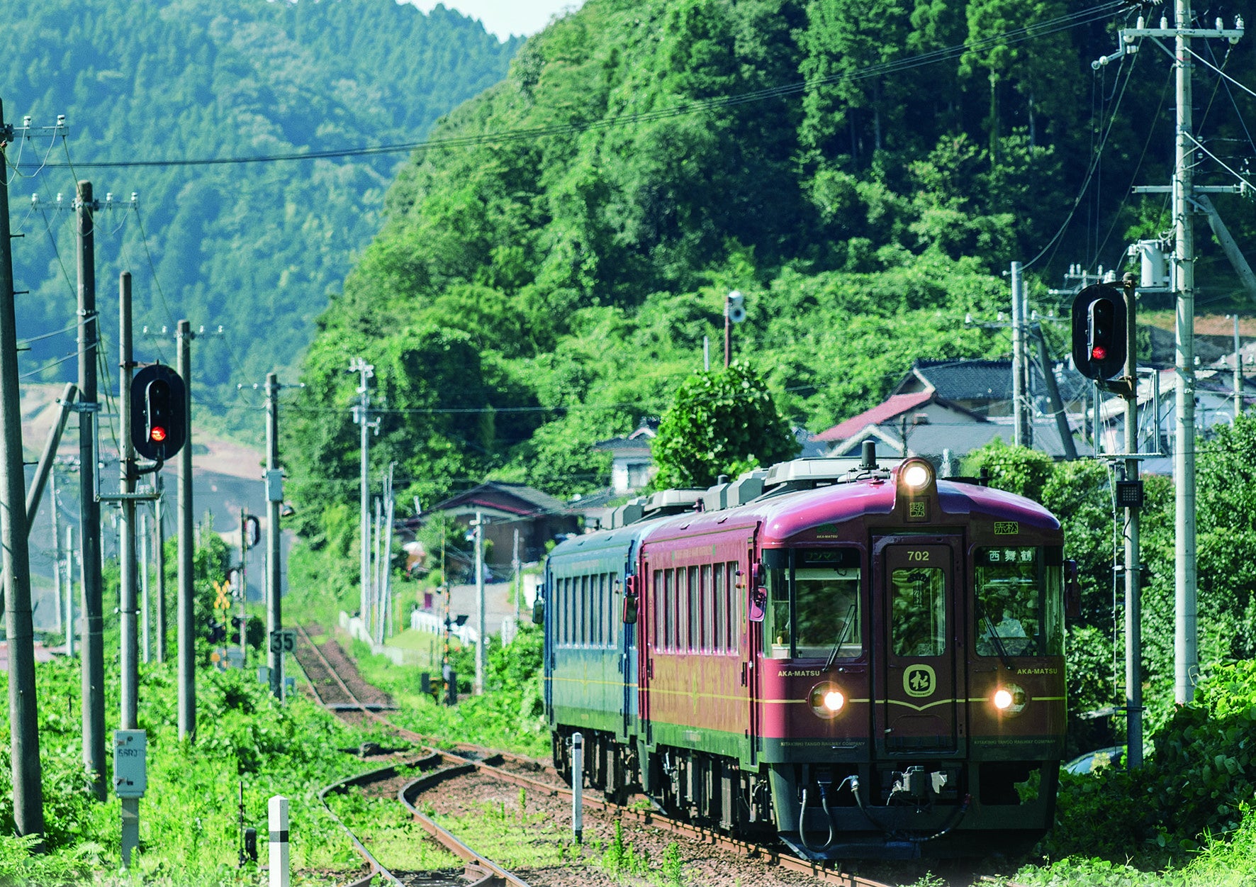 運行開始当初走っていた連結列車の様子