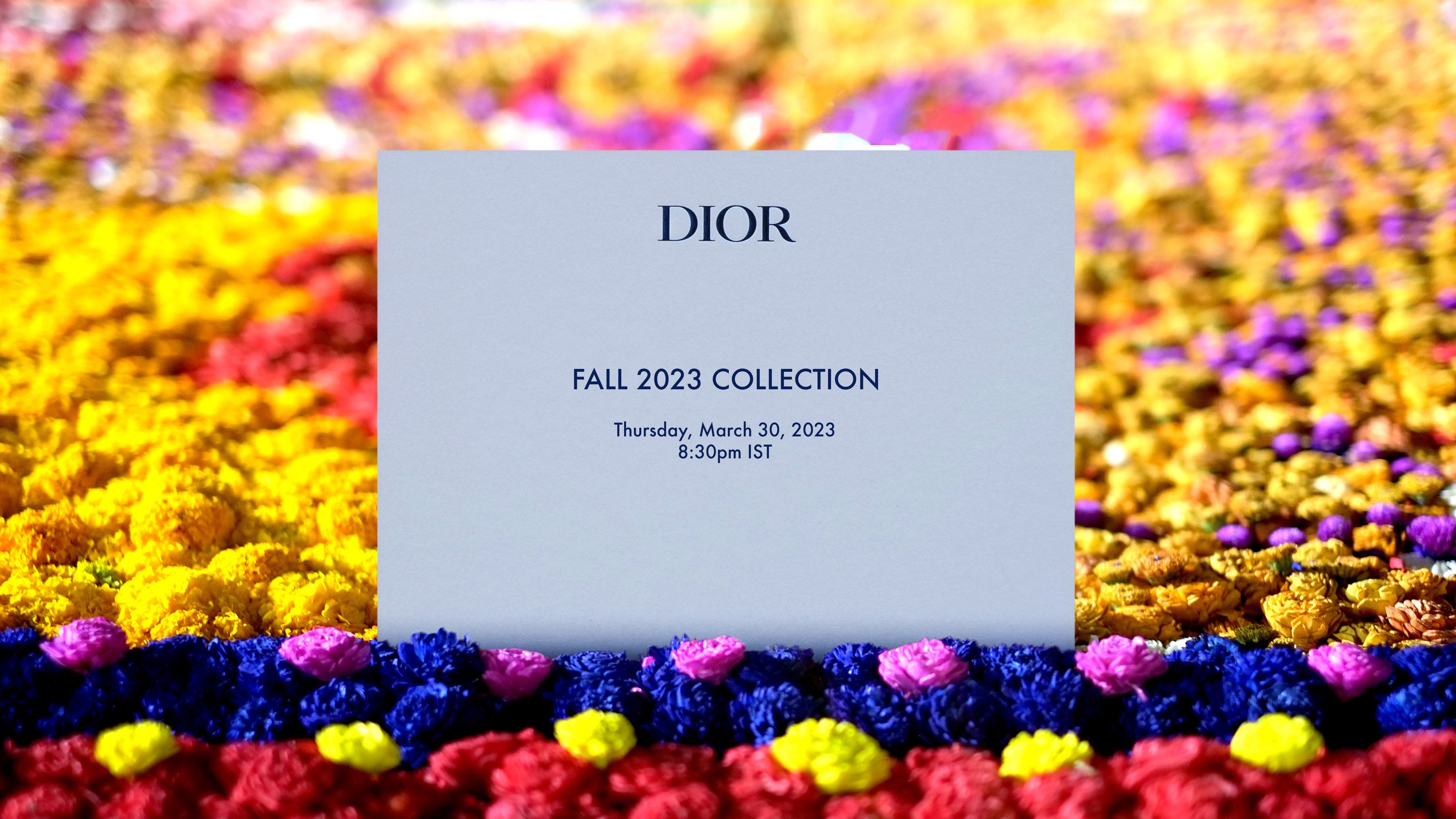 【DIOR】3月30日 24時（日本時間）より、 2023年フォール コレクションをライブ配信