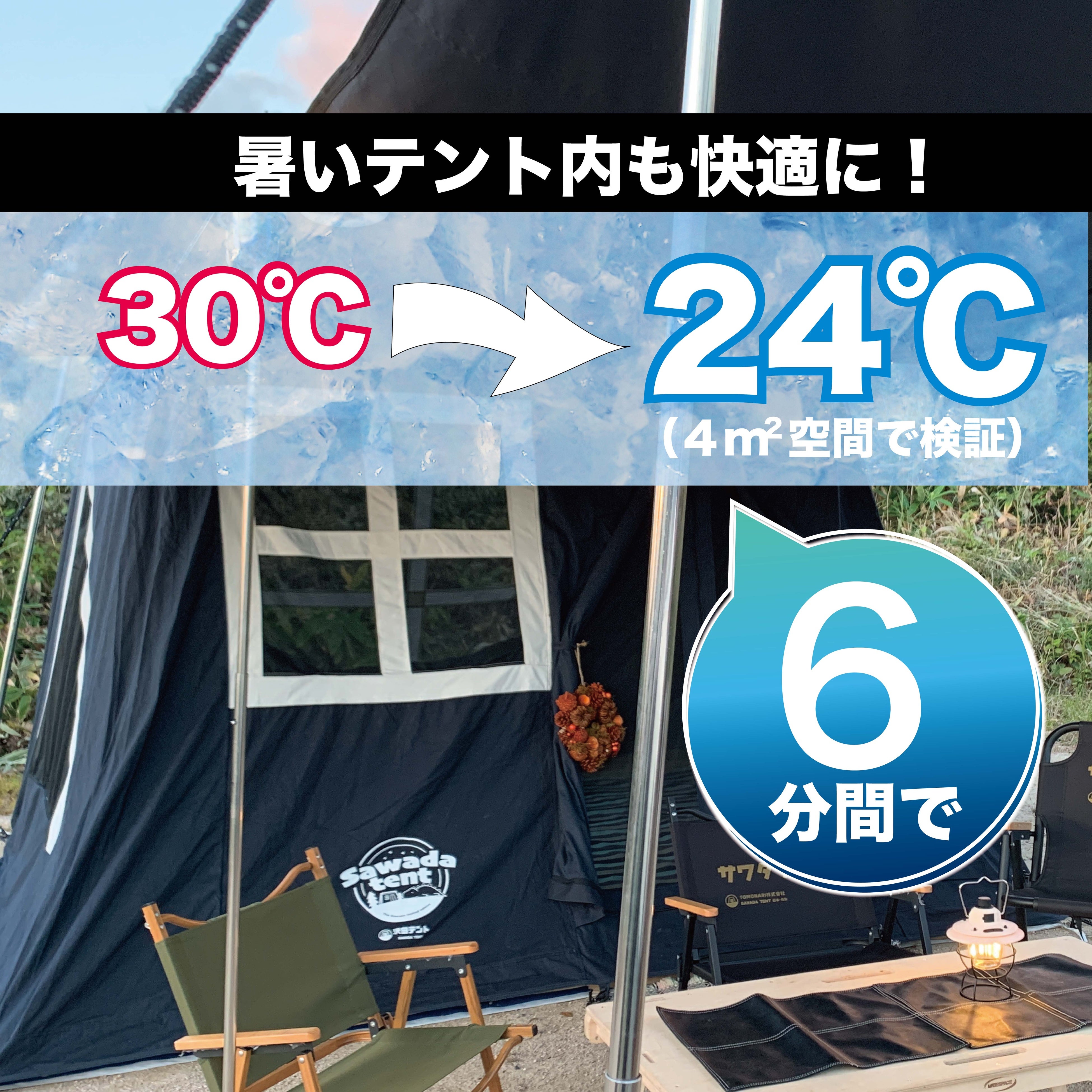 Makuake公開3日間で200万円達成！持ち運びできる軽量ポータブルクーラー！夏のキャンプやレジャー、暑さ対策に。Panasonic製コンプレッサー搭載で急速冷却！5/末までお得に先行予約可能！