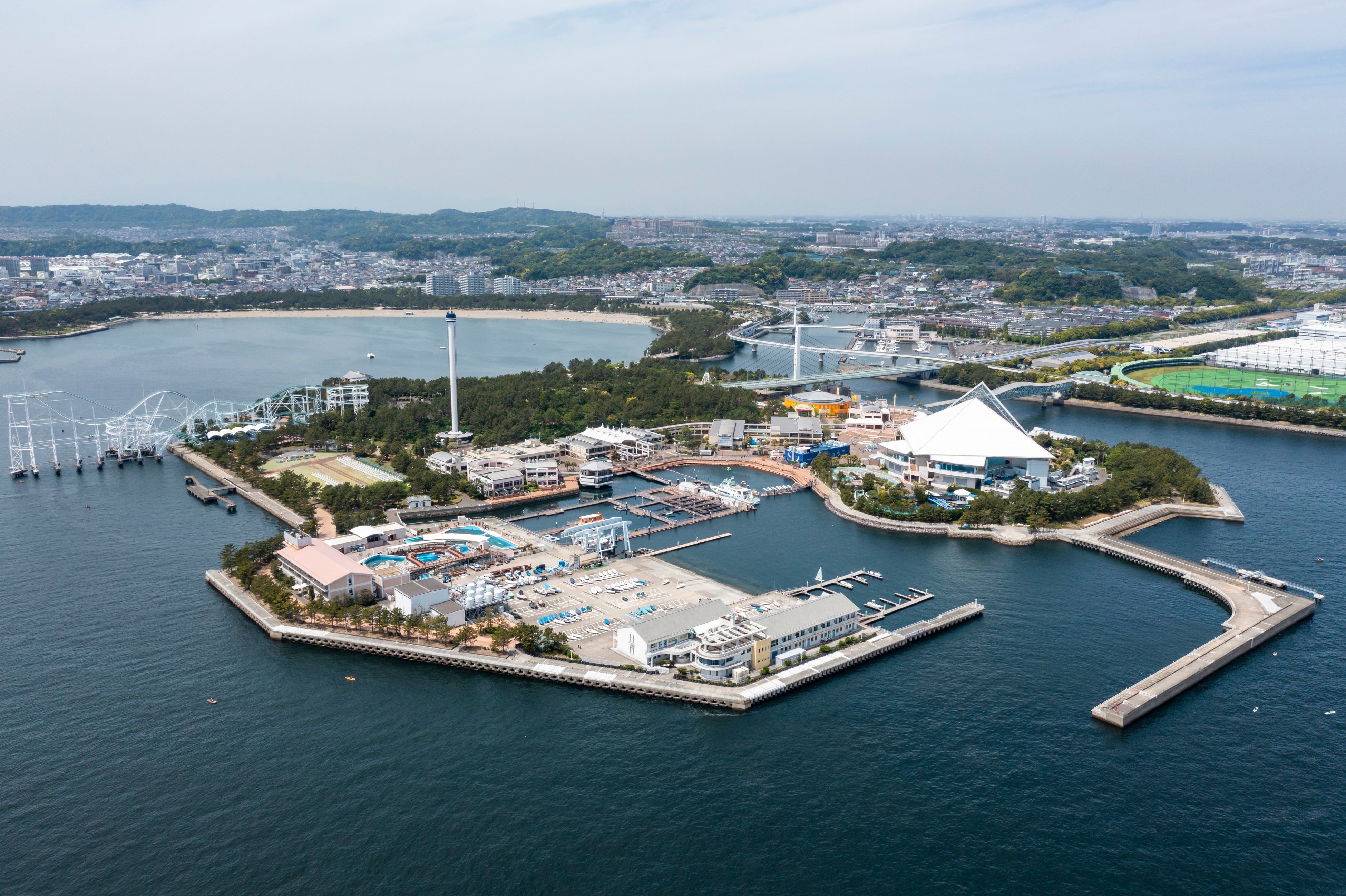 横浜・八景島シーパラダイス 空撮写真