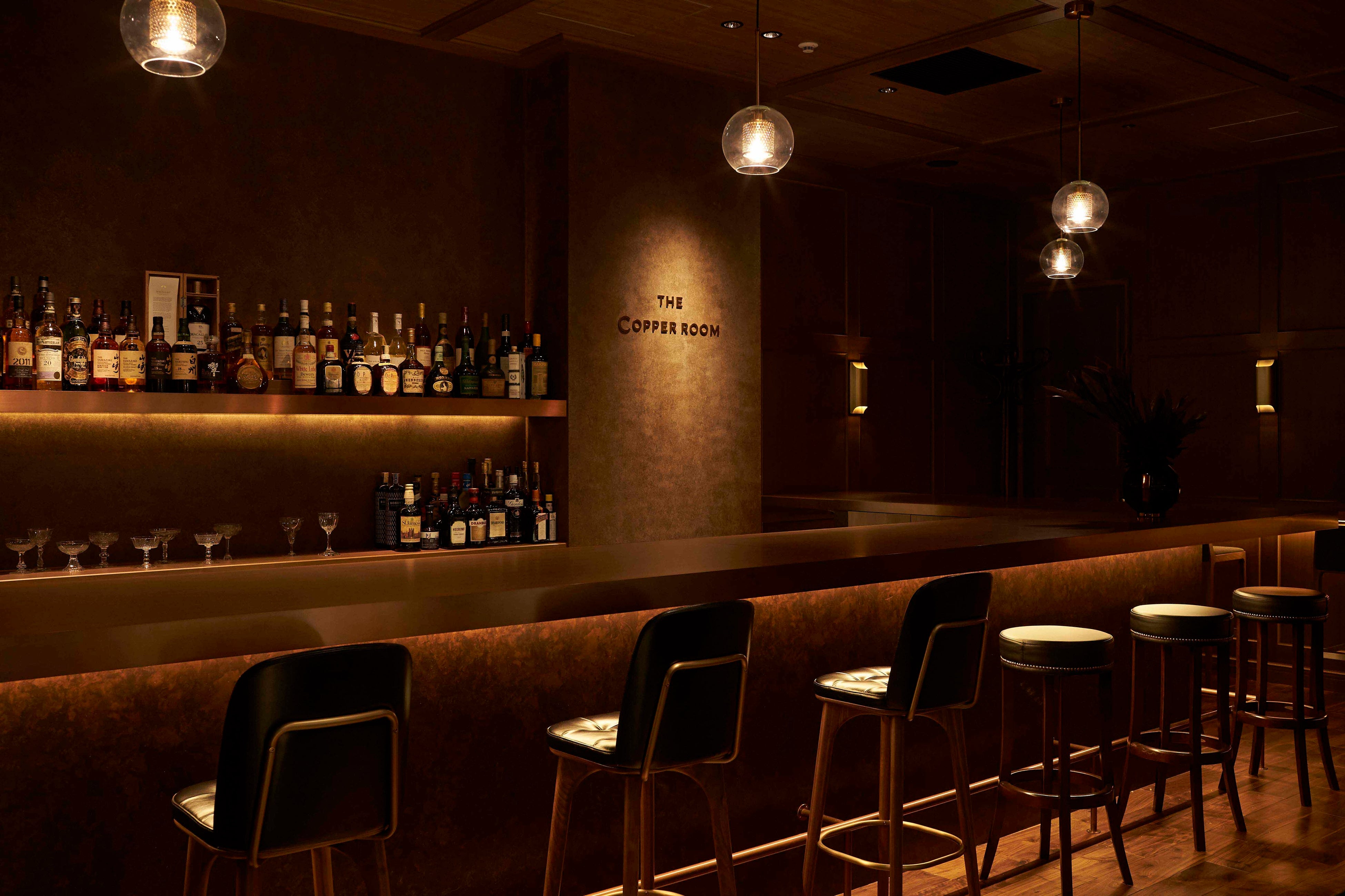 The Copper Room。店内中央奥にある