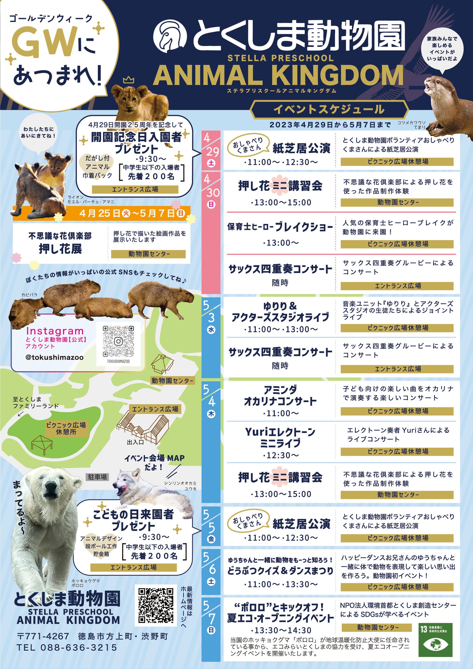 徳島市　とくしま動物園 STELLA PRESCHOOL ANIMAL KINGDOM