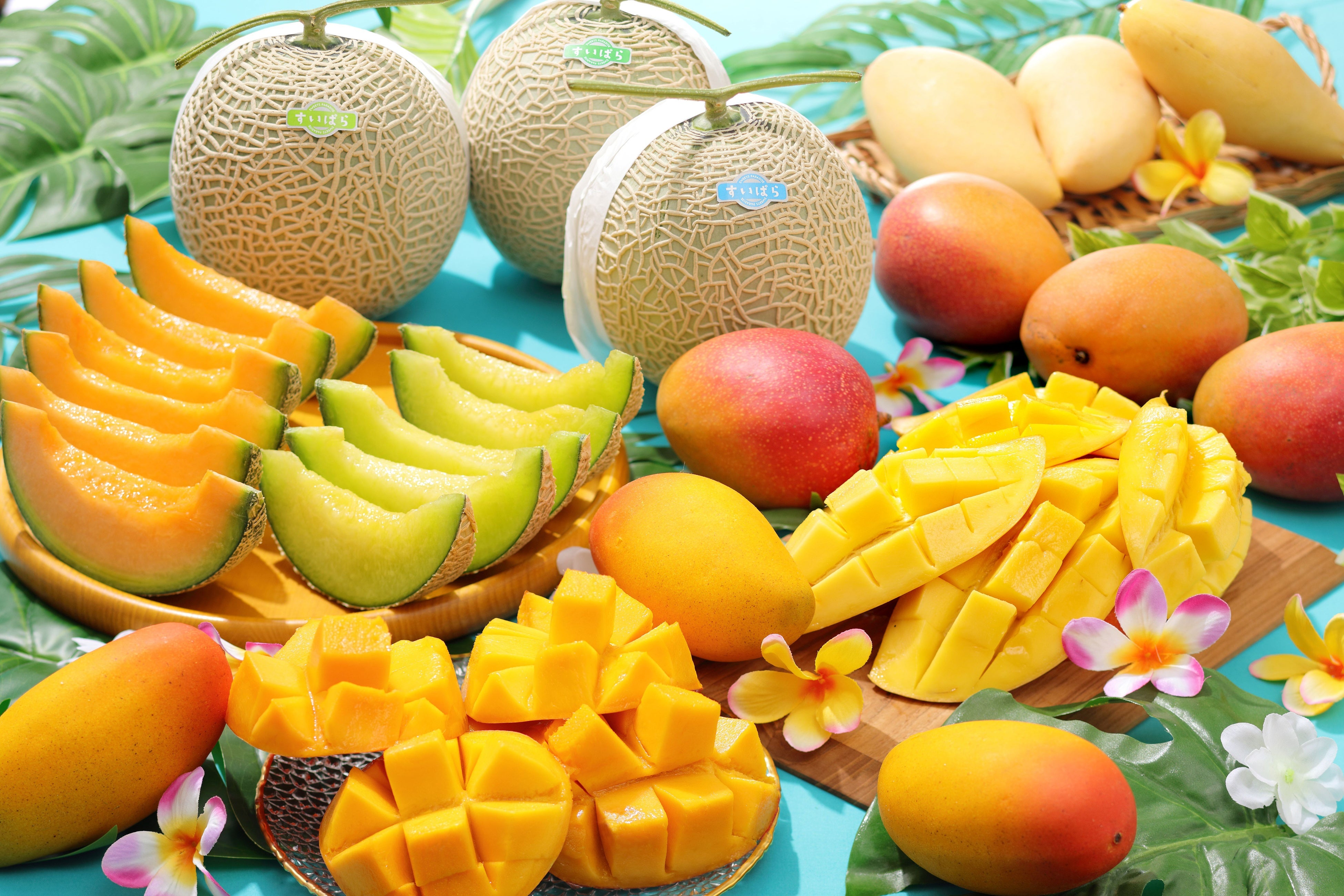 今が食べごろの夏色フルーツをお届け♪さらに「スイパラ農園最強メロン」が新登場！5/17からのフルパラコースは「鉾田市産メロン＆マンゴー食べ放題」