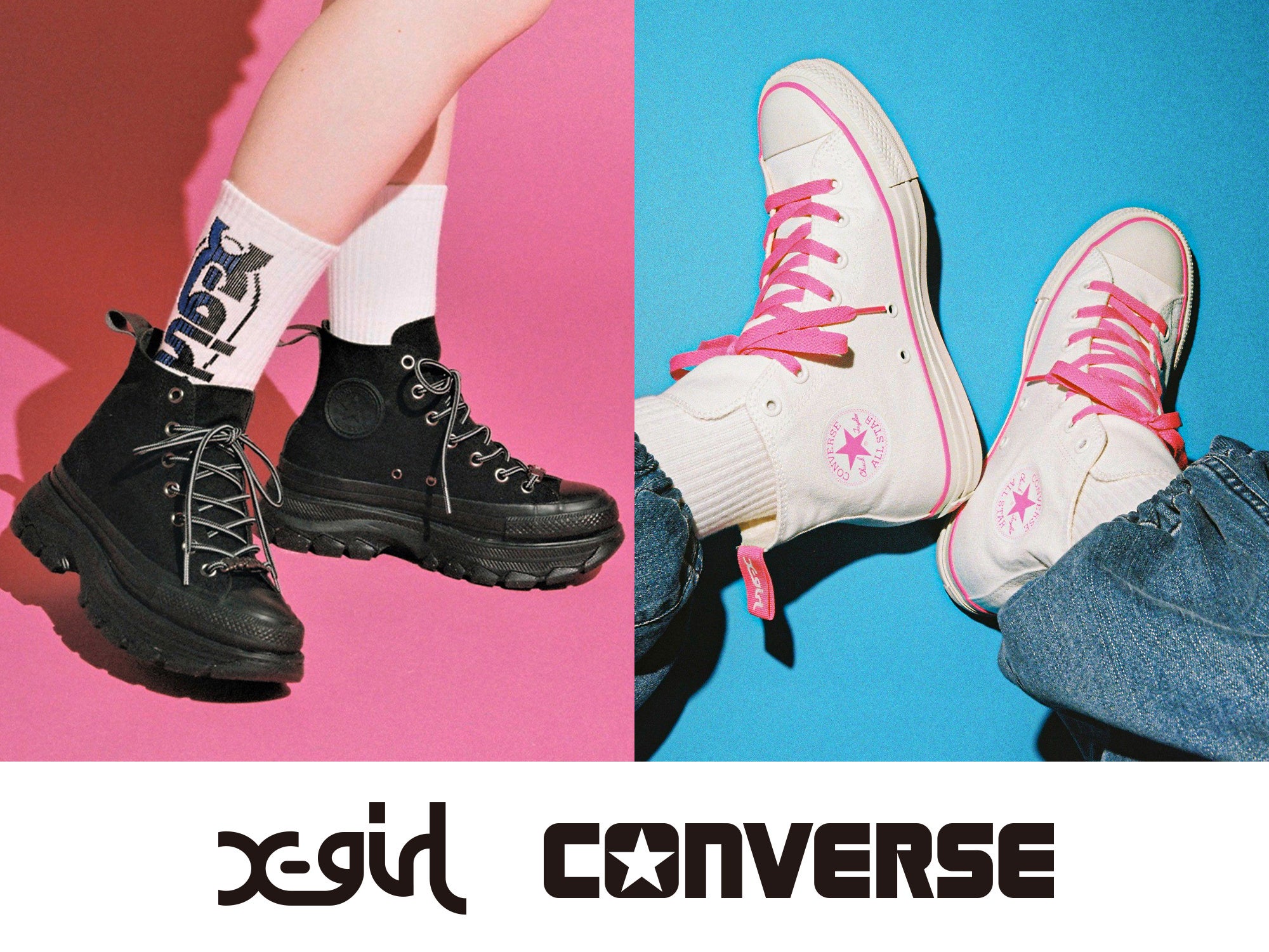 X-girlがCONVERSE「ALL STAR Ⓡ」とのコラボレーションアイテムを5/26(金)より発売