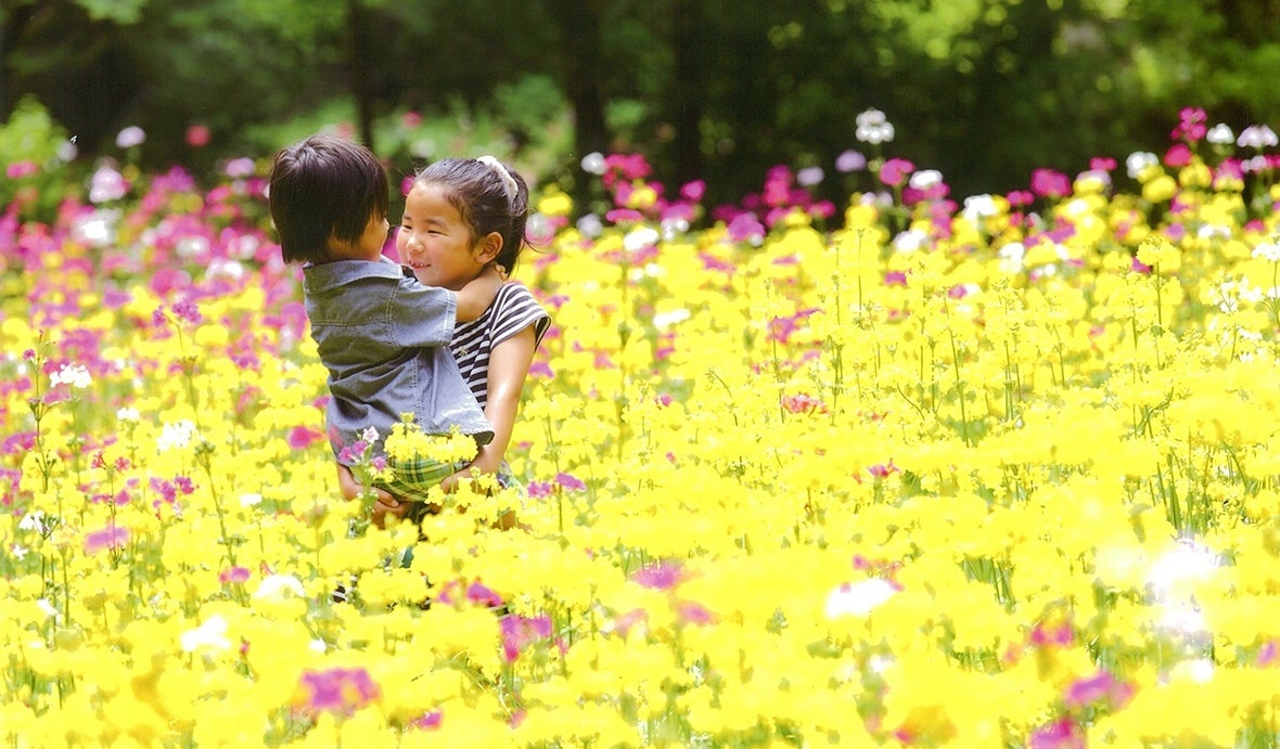富⼠花⿃園フォトコンテスト2015優秀賞 鈴⽊雄介様 「笑顔のあふれる場所」