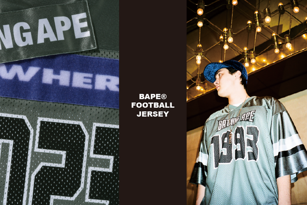 30周年を祝福するBAPE®︎ FOOTBALL JERSEYが登場