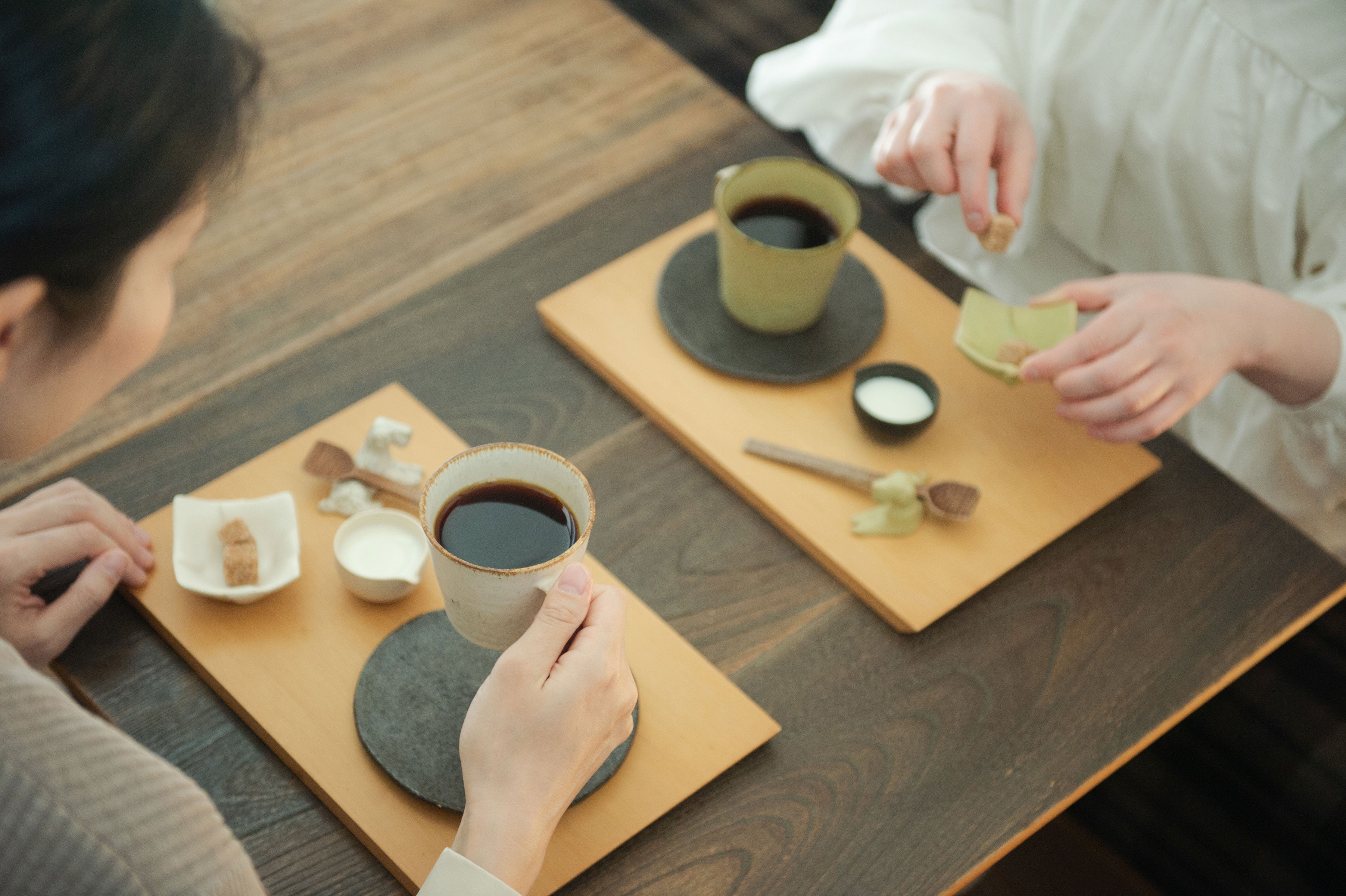 体験の後のカフェタイム