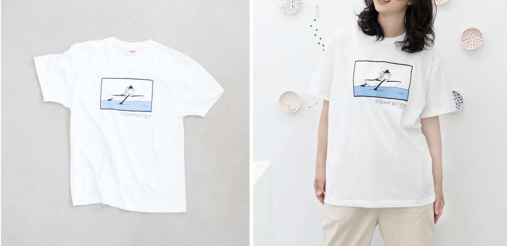 Tシャツ（BOAT DOG・バニラホワイト）