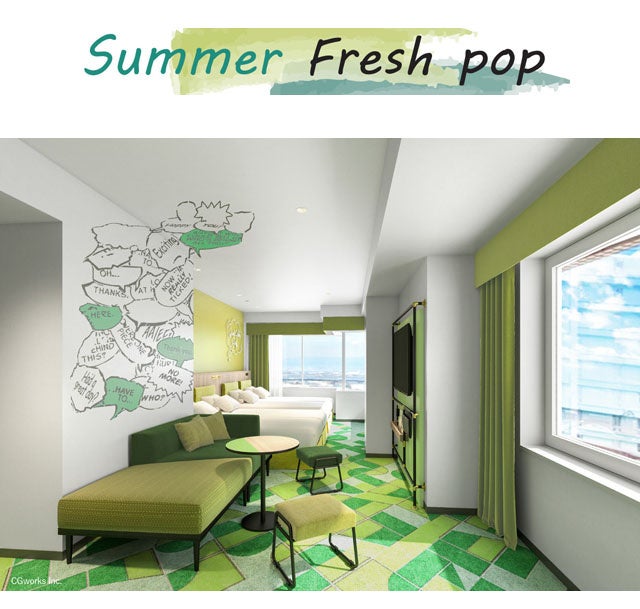 Summer Fresh popコーナーファミリールーム
