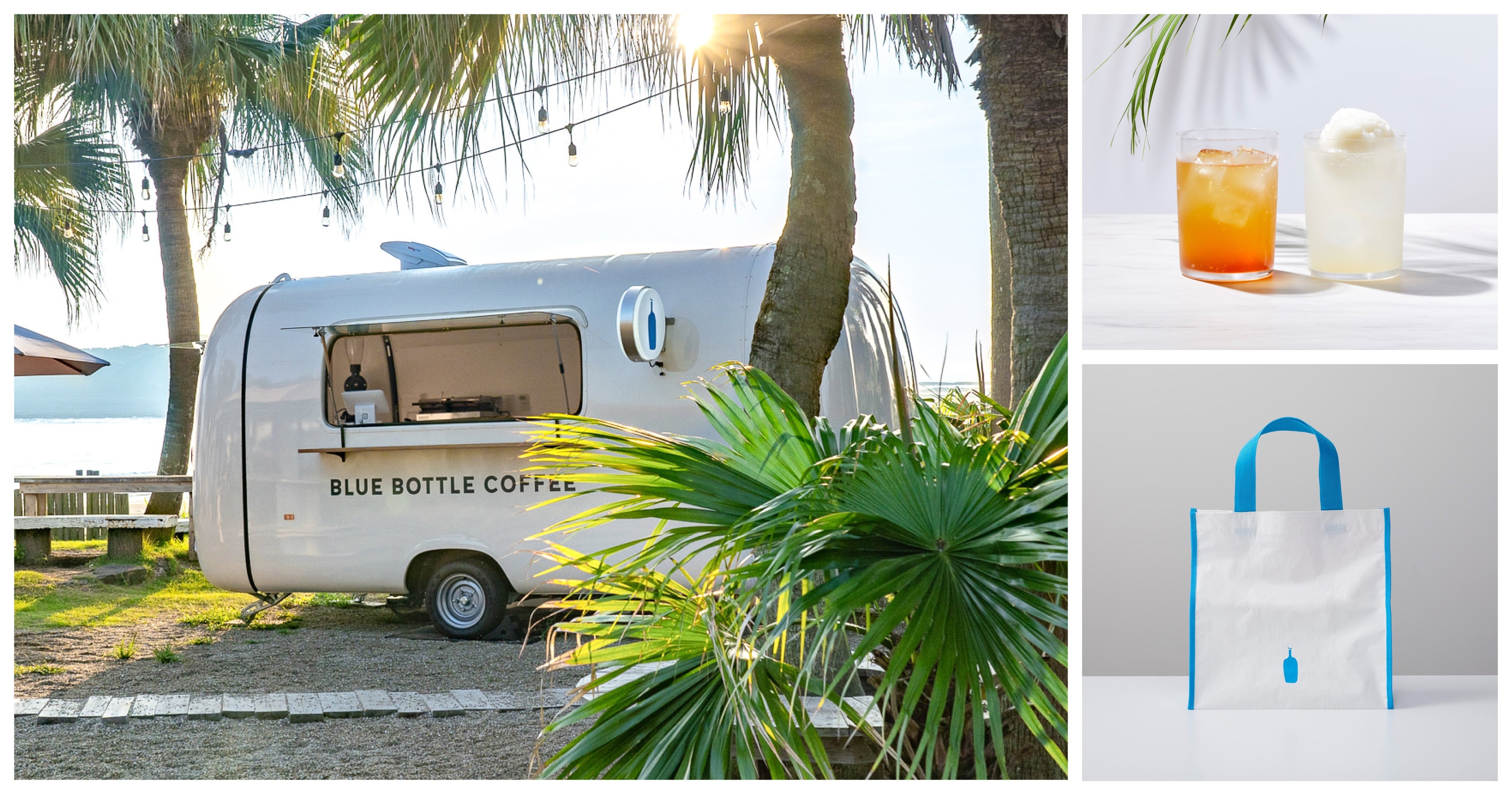 BLUE BOTTLE COFFEE TRUCK IN AOSHIMA BEACH PARK