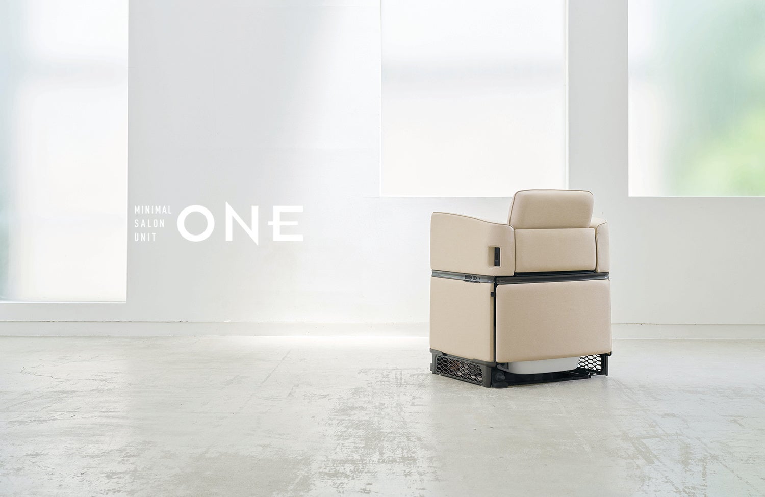 ソファ調のチェアとシャンプー台が一体化。高い生産性と顧客満足を実現。「MINIMAL SALON UNIT ONE（ミニマルサロンユニット ワン）」2023年7月20日発売