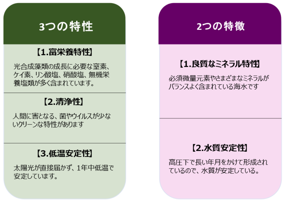 海洋深層水の特性と特徴