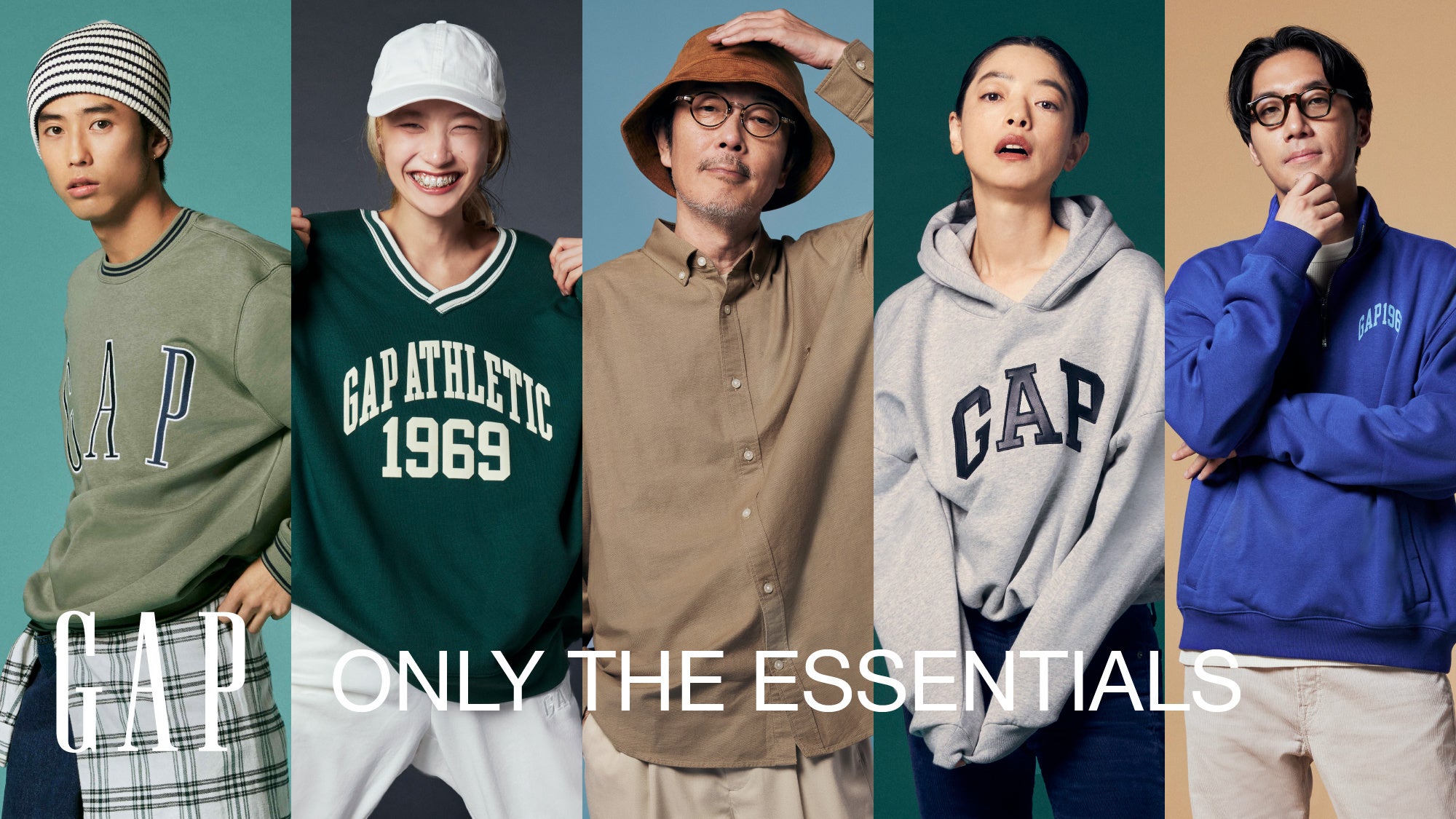 GapのFALL 23ヴィジュアルにリリー・フランキー、市川実和子、tofubeats、メイリン、佐藤緋美の5名が登場！