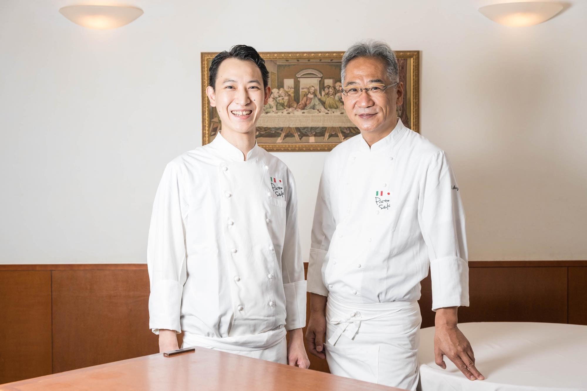 料理長　木下　晃輔さん（写真左）・オーナーシェフ　 鈴木　弥平さん（写真右）