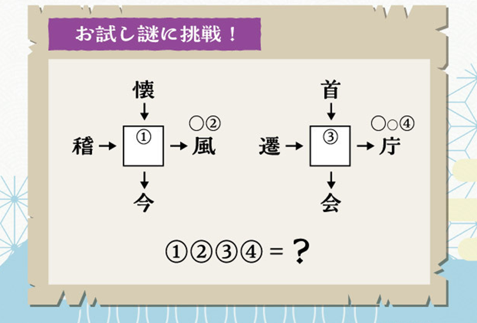 答えは公式サイトでチェック