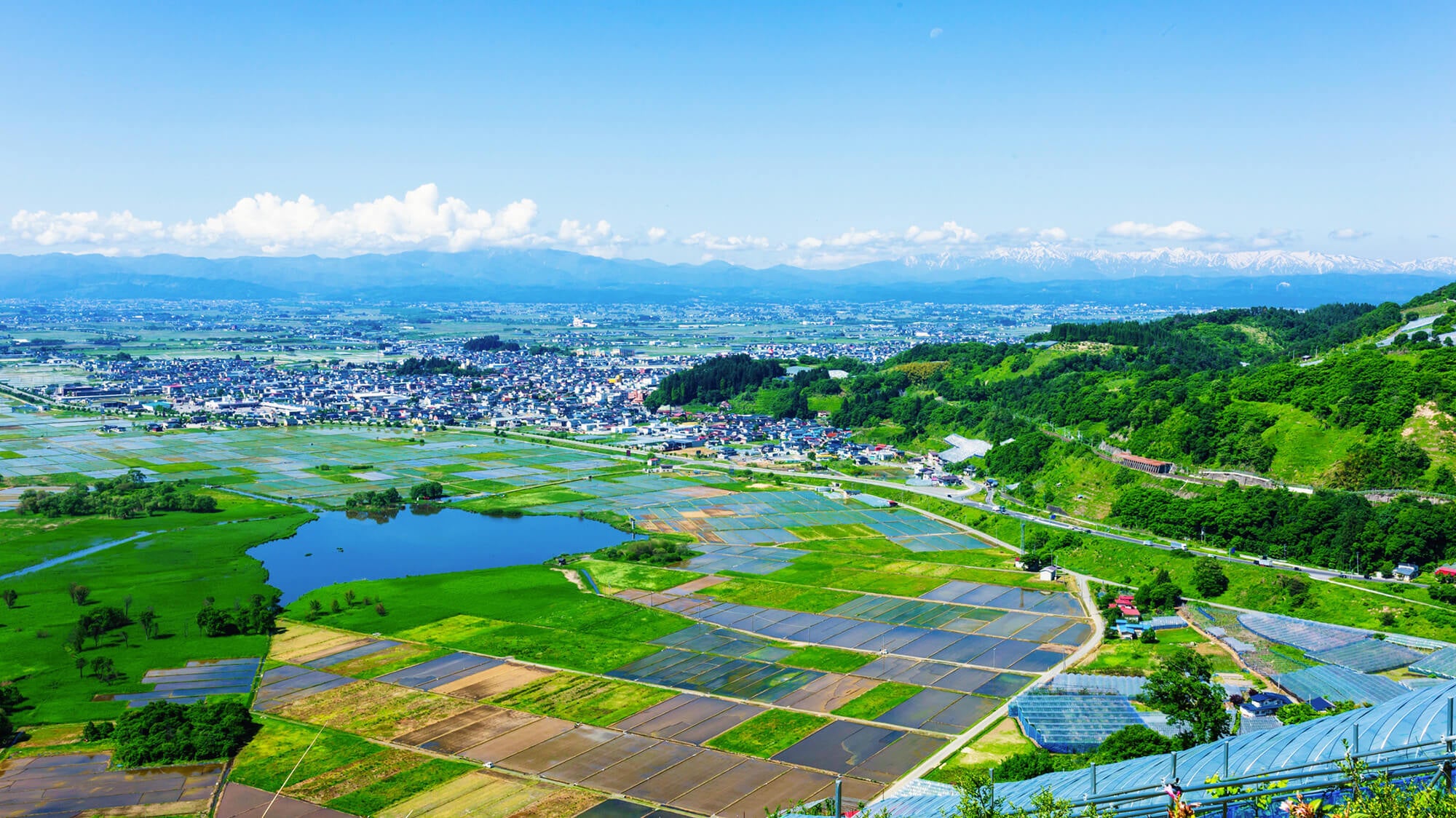 置賜エリアの風景。