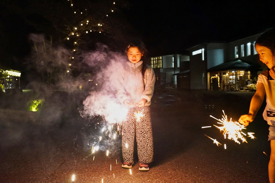 焚き火や花火。大自然の中でしか出来ないことを楽しもう