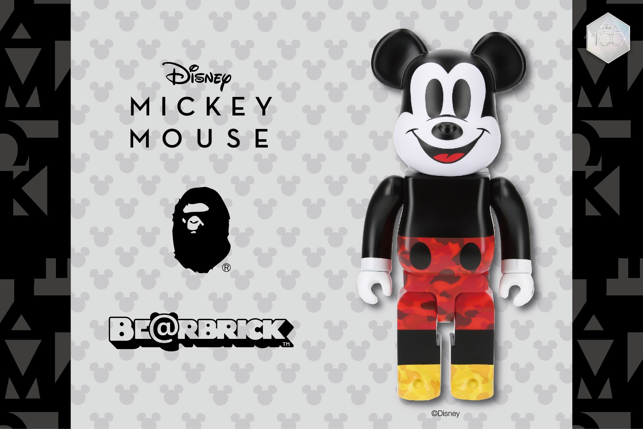 BE@RBRICK BAPE®︎ MICKEY MOUSE」にアニバーサリーモデルが登場