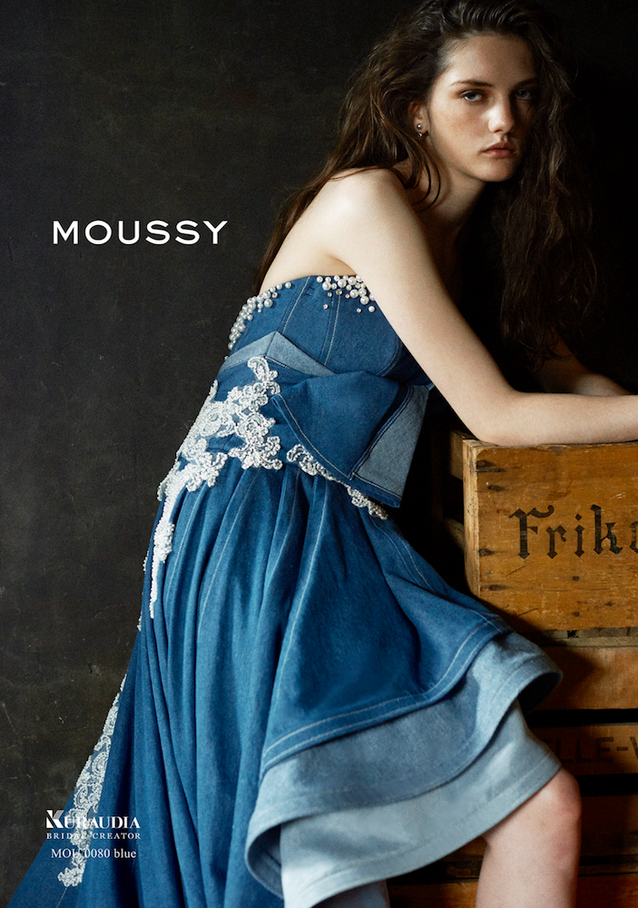 MOUSSY デニムドレス MOUSSY（マウジー）の「SLEEVELESS DENIM LONG ドレス