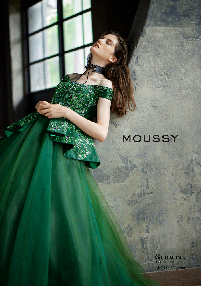 独特な独特なウェディングドレス カラードレス MOUSSY フォーマル