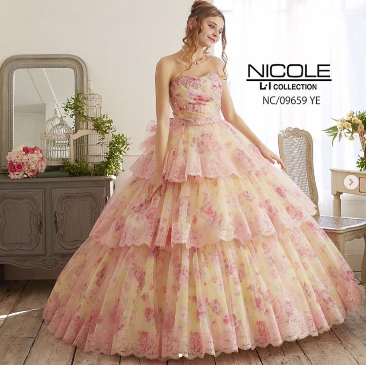 【小柄プレ花さん向け】nicole ニコル ウェディングドレス NICOLEニコルカラードレス | DRESSY【公式】ウェディングドレス