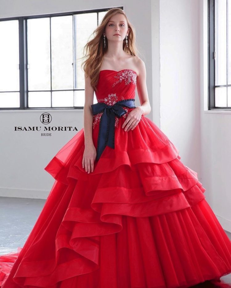 ⭐️JJ'S HOUSE⭐️ボルドードレス ミセス パーティー ウェディング 赤 ⭐️JJ'S HOUSE⭐️ボルドードレス ミセス パーティー