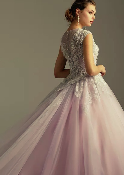 紫陽花カラーのパープル＆ブルーのドレス | DRESSY【公式