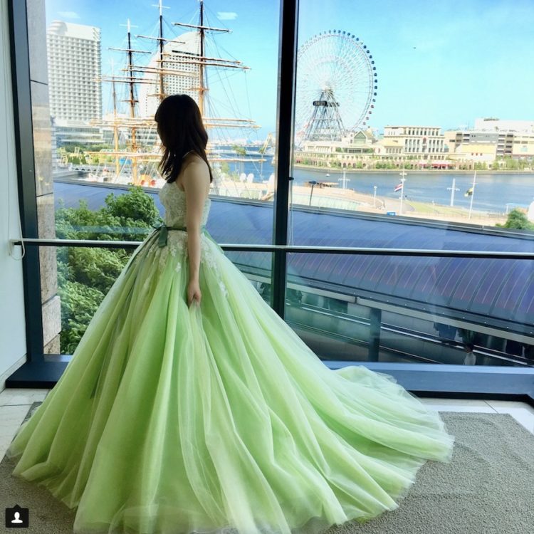グリーンドレス Dressy ドレシー ウェディングドレスの魔法に Byプラコレ グリーンドレス Dressy ドレシー ウェディングドレスの魔法に Byプラコレ