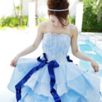 夏の結婚式にぴったり♡コスメでも人気のトレンドカラー＊ラムネブルーのドレスが気になる！！＊*