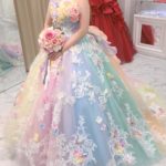 Instagramで大人気♡レインボーのカラーウェディングドレスで主役花嫁さまになりましょう➳♡゛