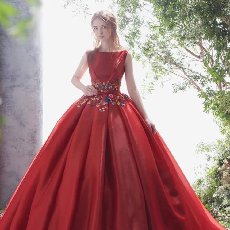 とっても可愛い 赤いドレス 赤 レッド クリスマスフォーマル/ドレス