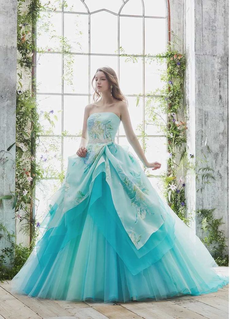 444ハーディエイミス高級ウエディングドレスSロイヤルブルーカラードレス 444ハーディエイミス高級ウエディングドレスSロイヤルブルー