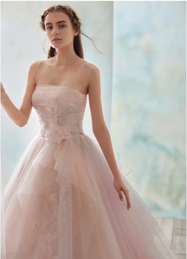 HARDY AMIES 　ハーディエイミス　カラードレス　ピンク　ウェディング HARDY AMIESピンク HAD-03150 【結婚式 カラードレス レンタル