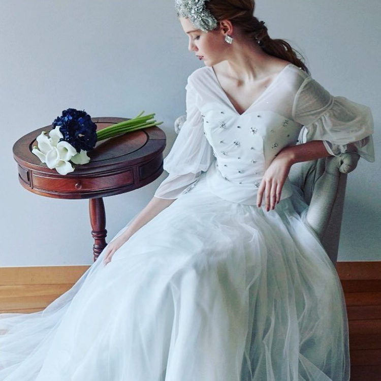 ふんわりお袖が可愛いドレス Dressy ドレシー ウェディングドレスの魔法に Byプラコレ