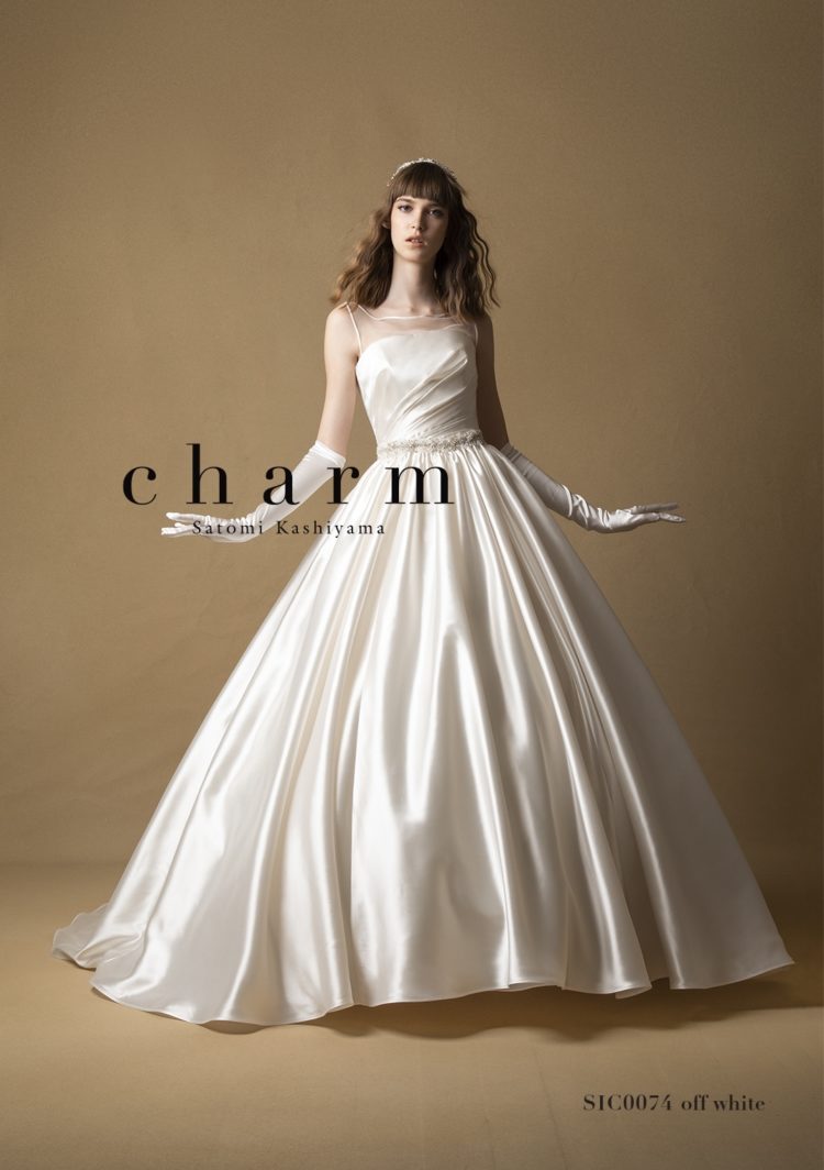 【Manamiページ】シック＆キュート♡ロングタイトウェディングドレス HARDY AMIESオリアン(HAD-03138-01)ロールカラードレスご紹介